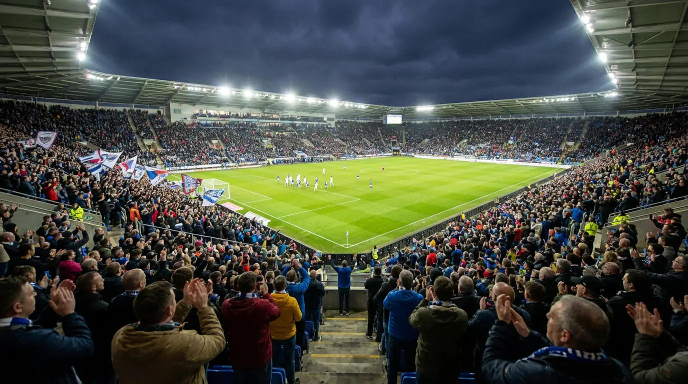 Estadio de la MLS lleno de aficionados durante un partido de temporada regular
